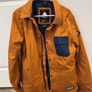 Burton Men's Orange Jacket with Navy Accents
